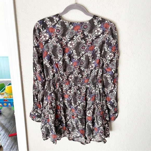 FREE People Stealing Fire Printed Mini Dress XS Boho Bohemian - Picture 2 of 10